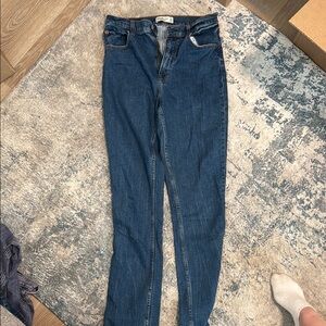 Abercrombie & Fitch Blue Straight Leg Jeans Classic Fit